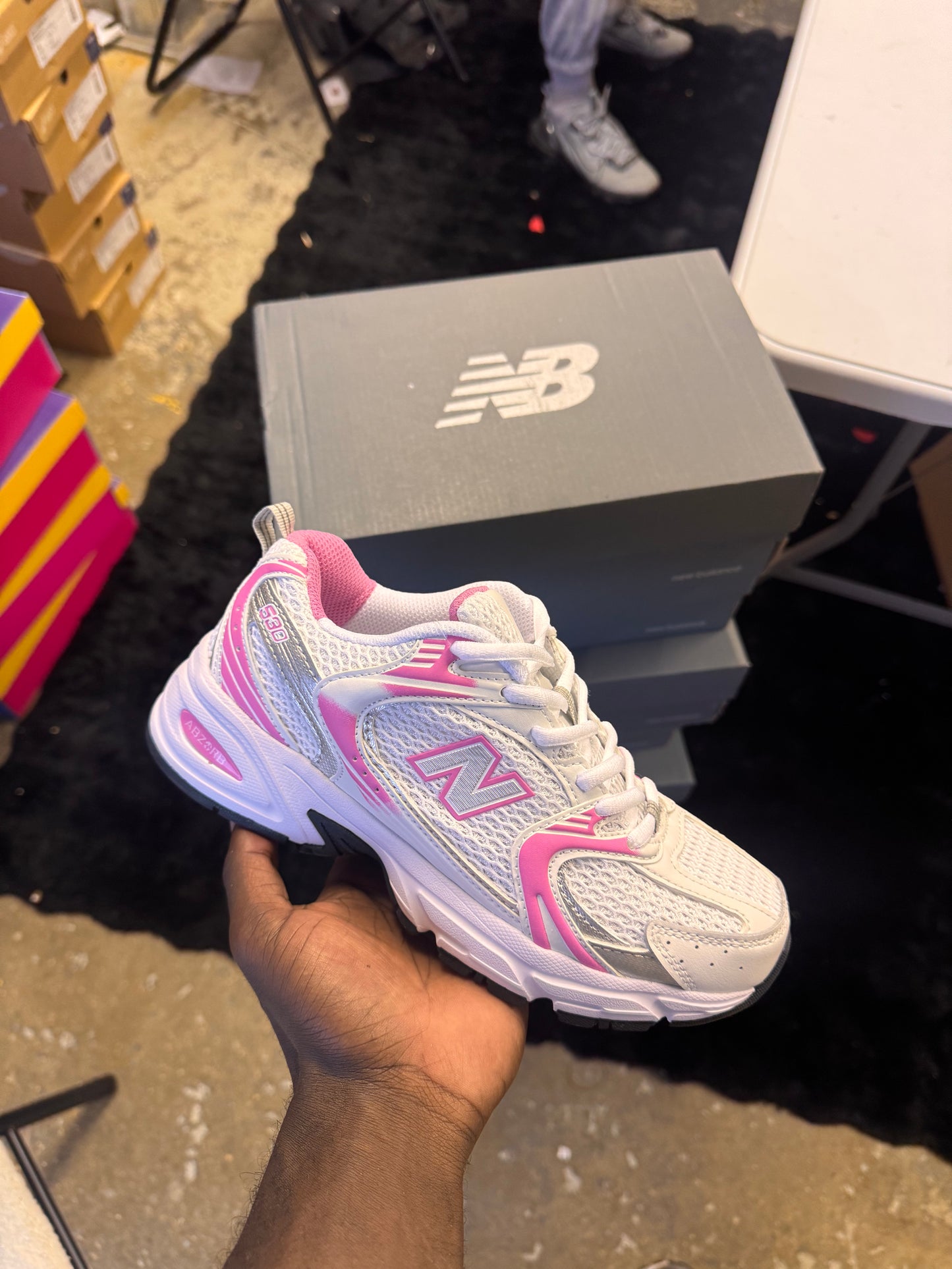 NB 350 White/Pink