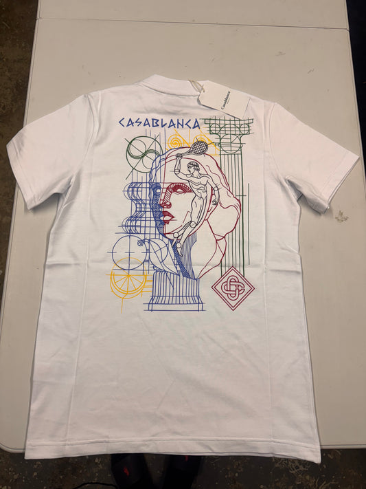 Casa Blanca tennis play T-shirt white