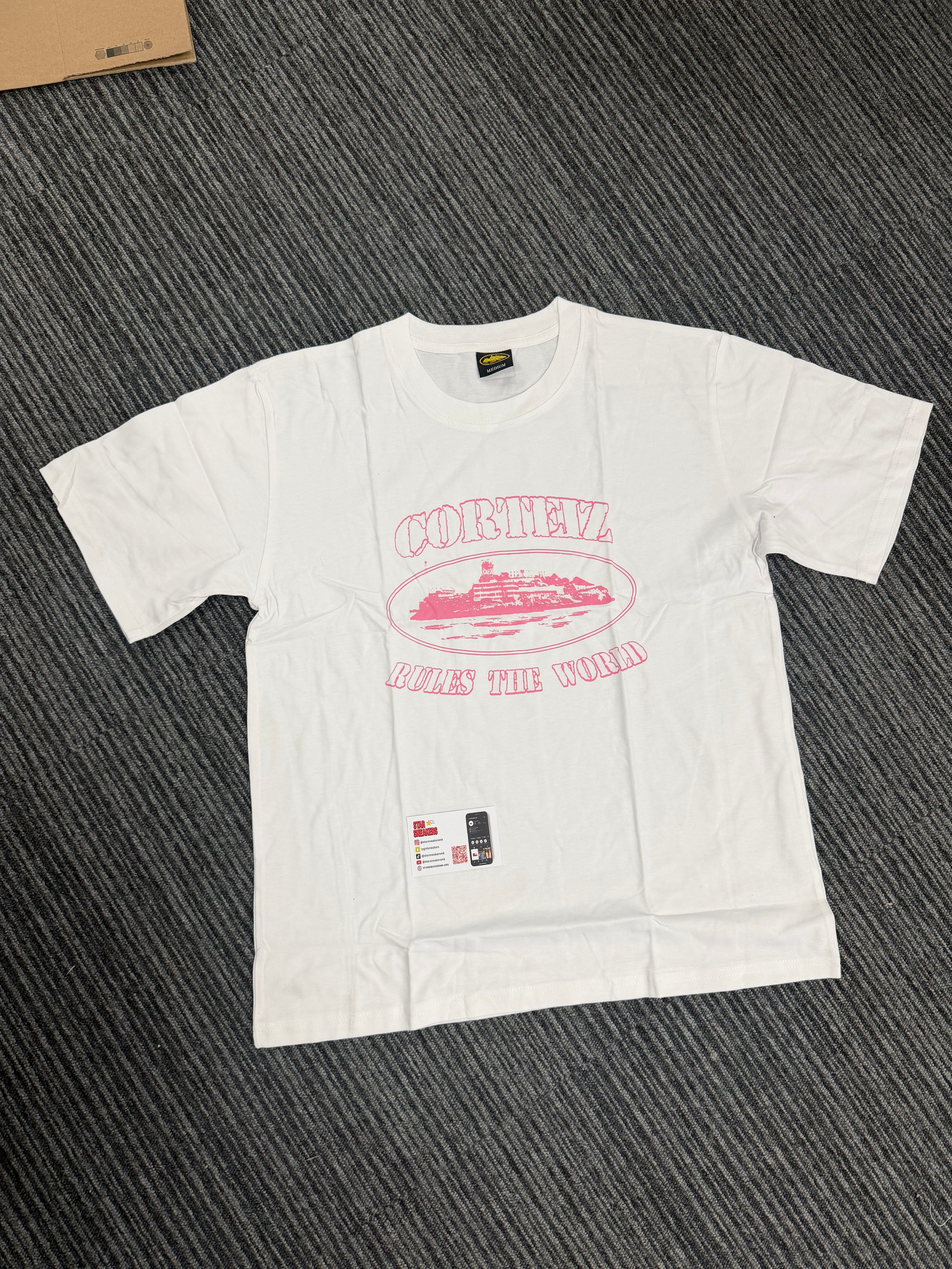 CRTZ Alcatraz White/Pink tee