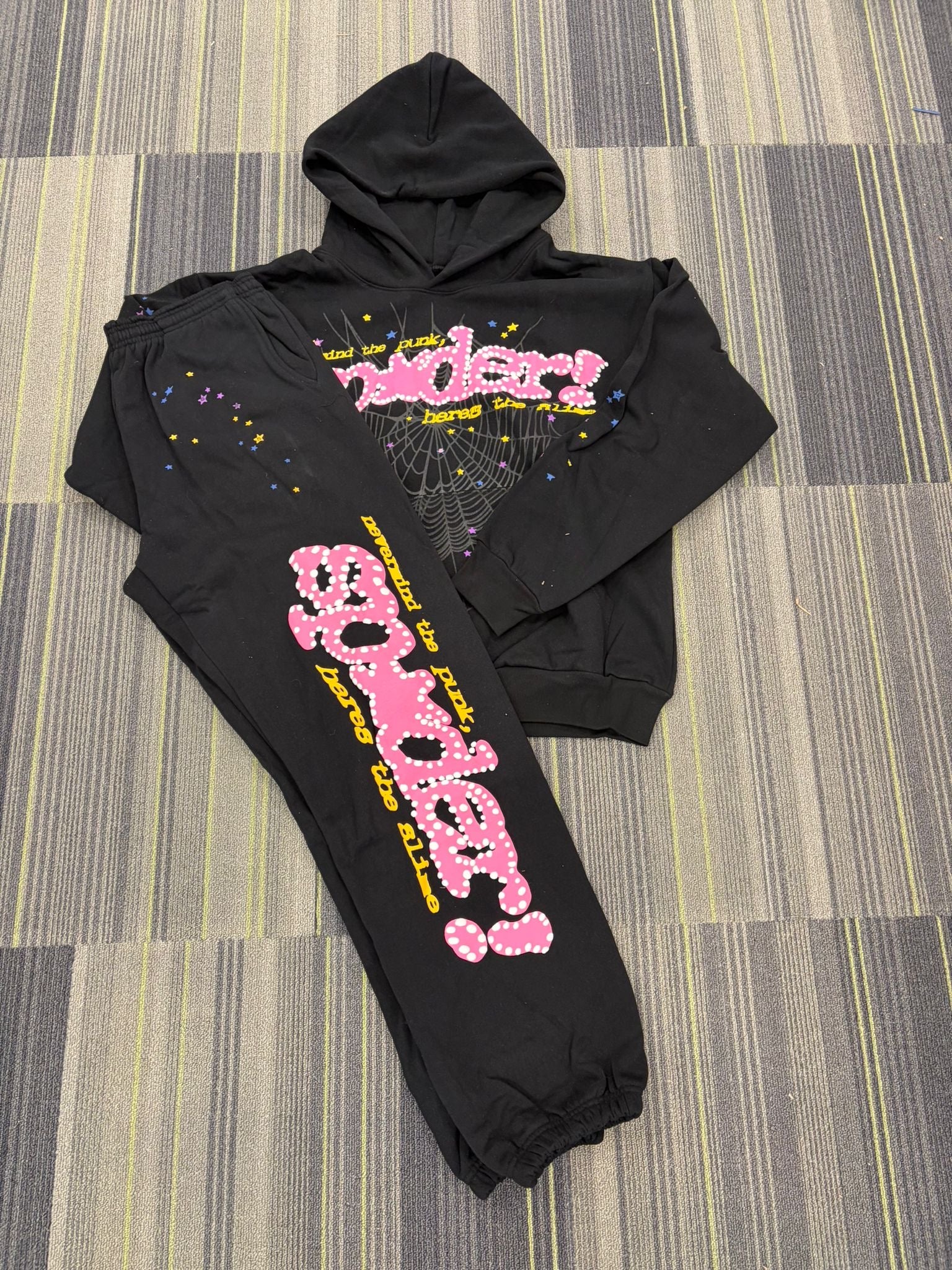 SP5DER Black P*nk V2 Tracksuit