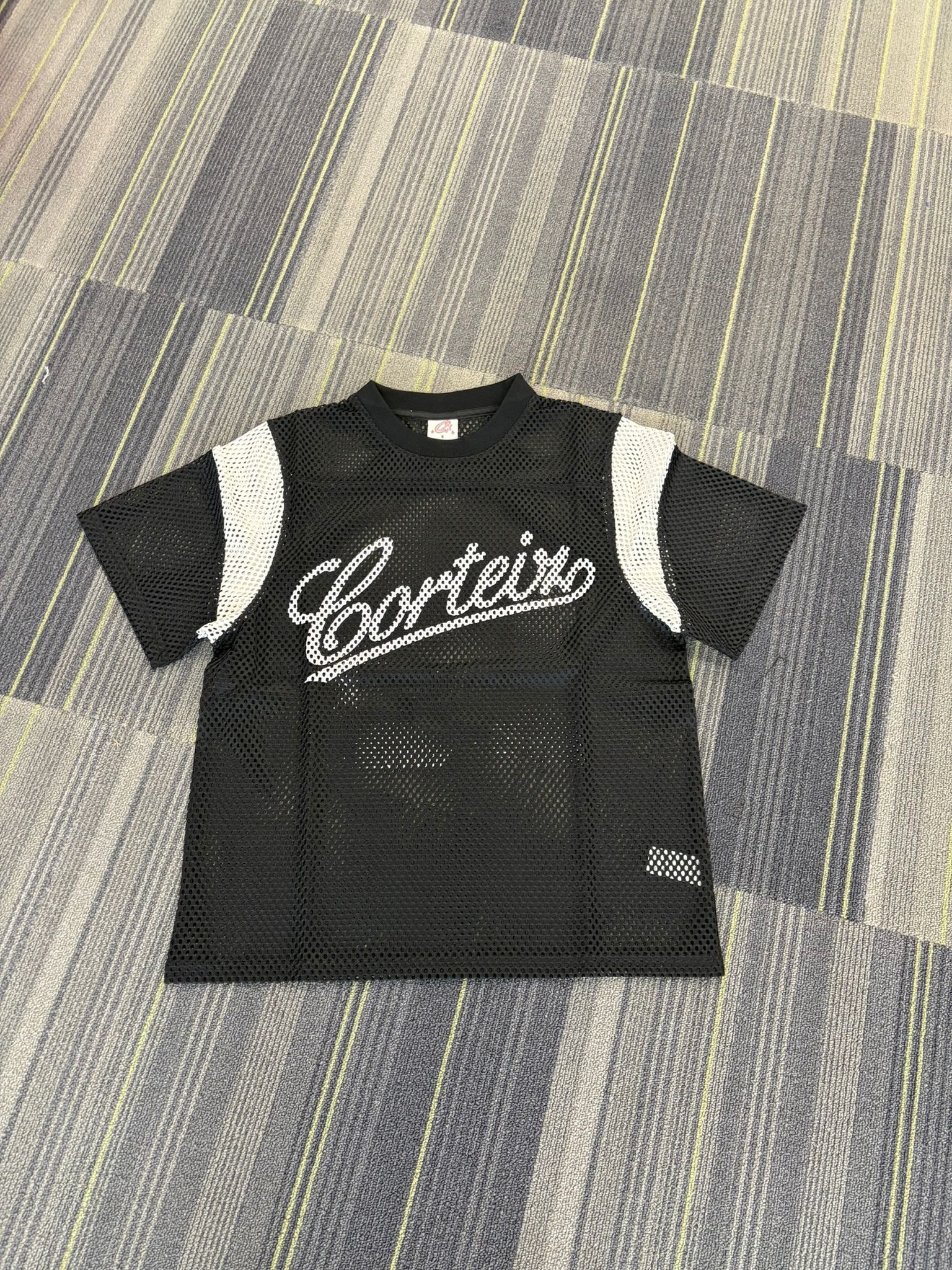 CRTZ mesh panel jersey black/white