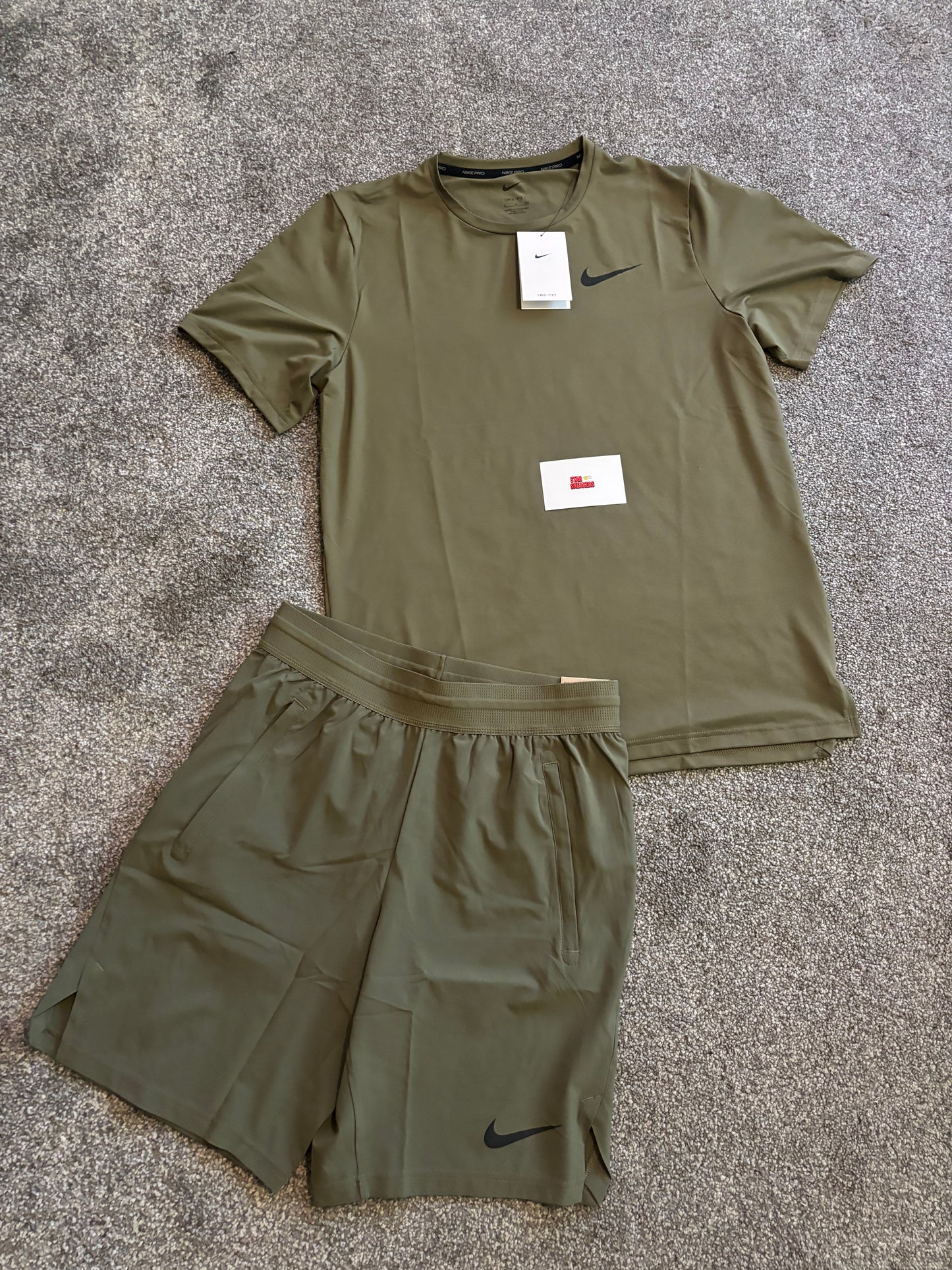 Nike miler short set - olive
