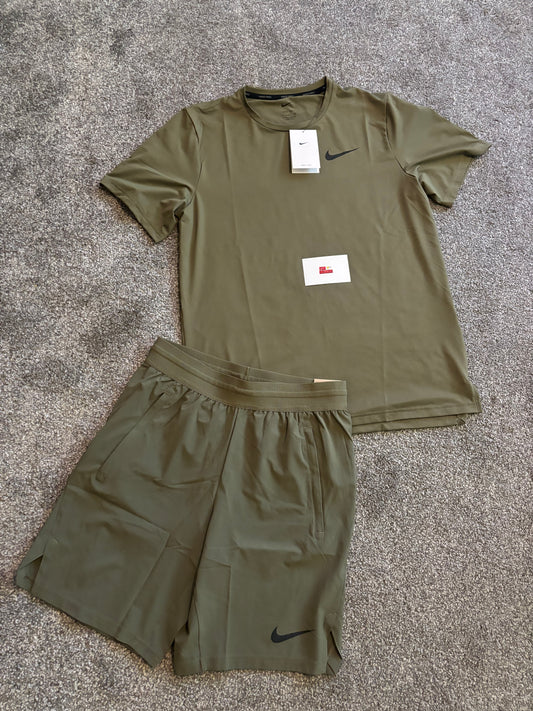 Nike miler short set - olive