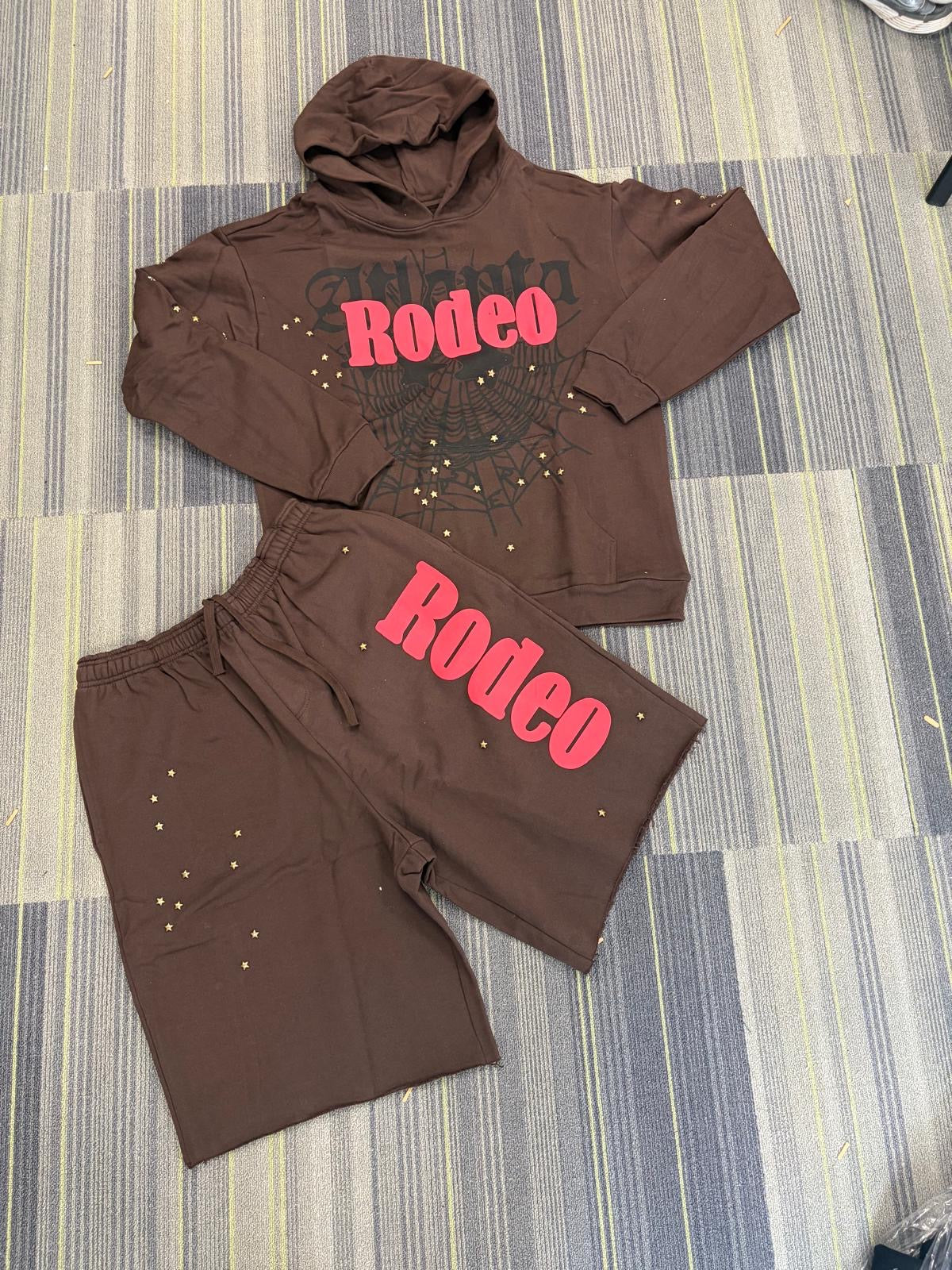 SP5DER x Travis Scott Just days before Rodeo Hoodie & Short Set