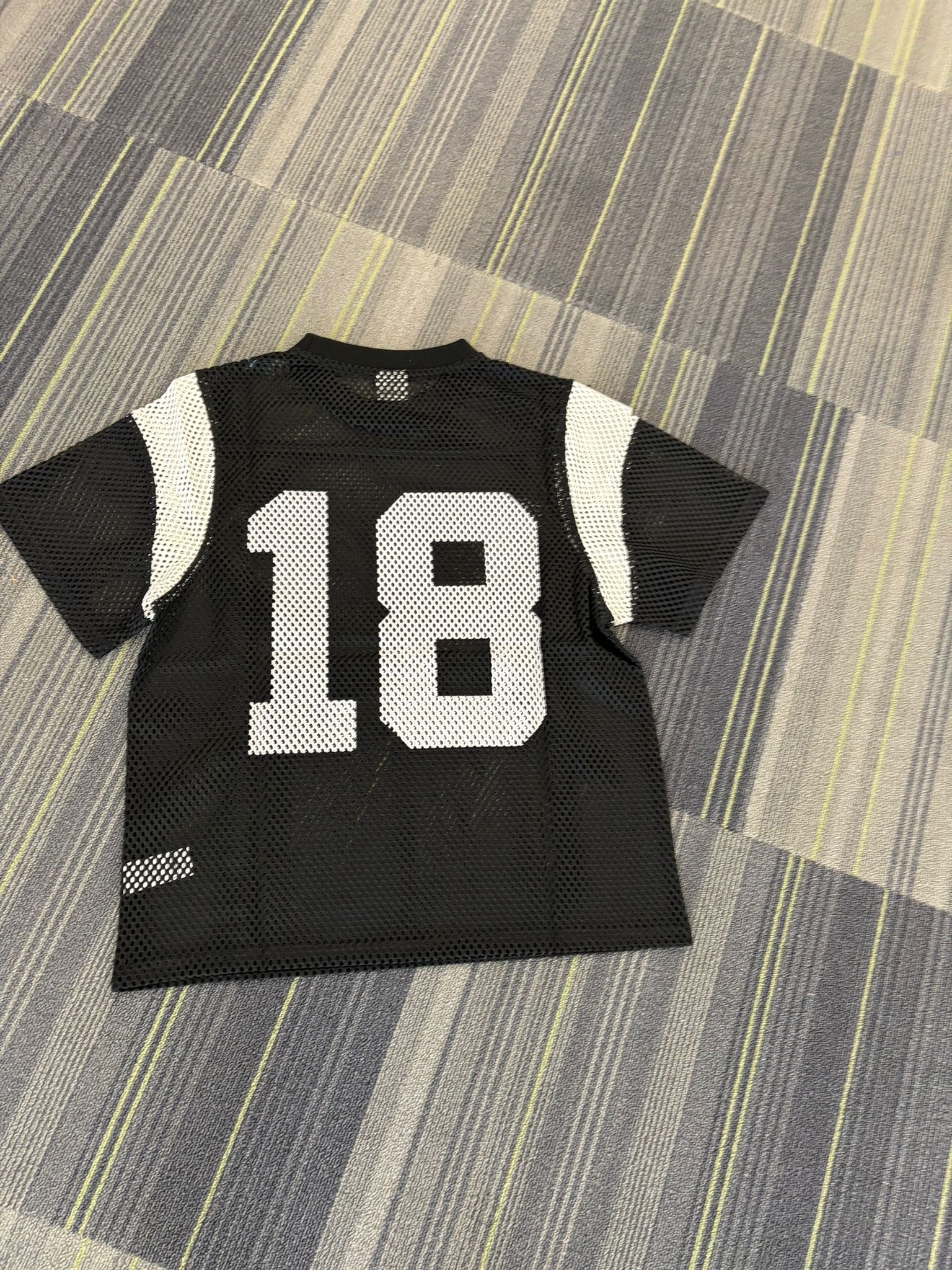 CRTZ mesh panel jersey black/white