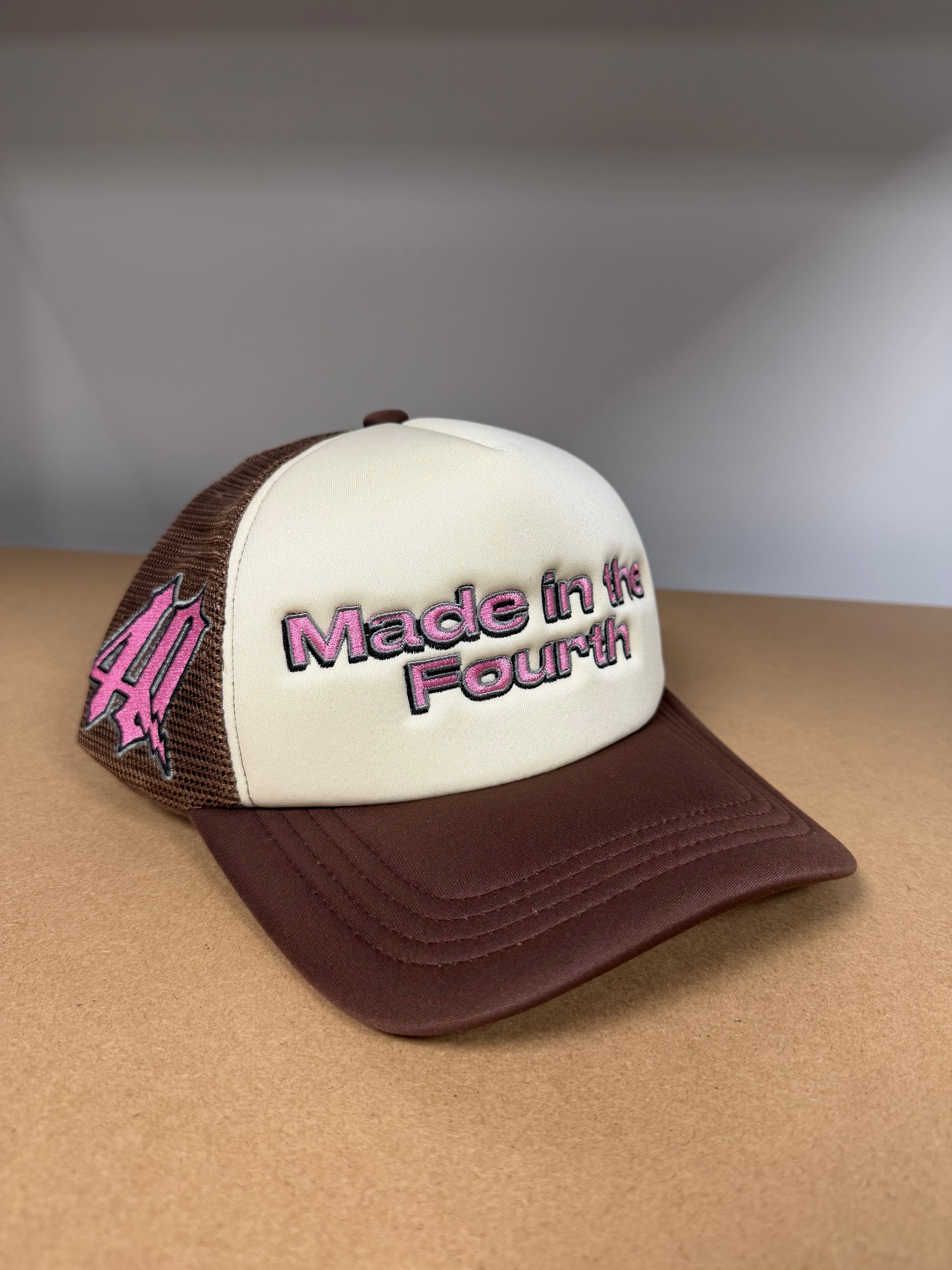 4Q Made in the Fourth ‘Almond Mocha’ Trucker Cap