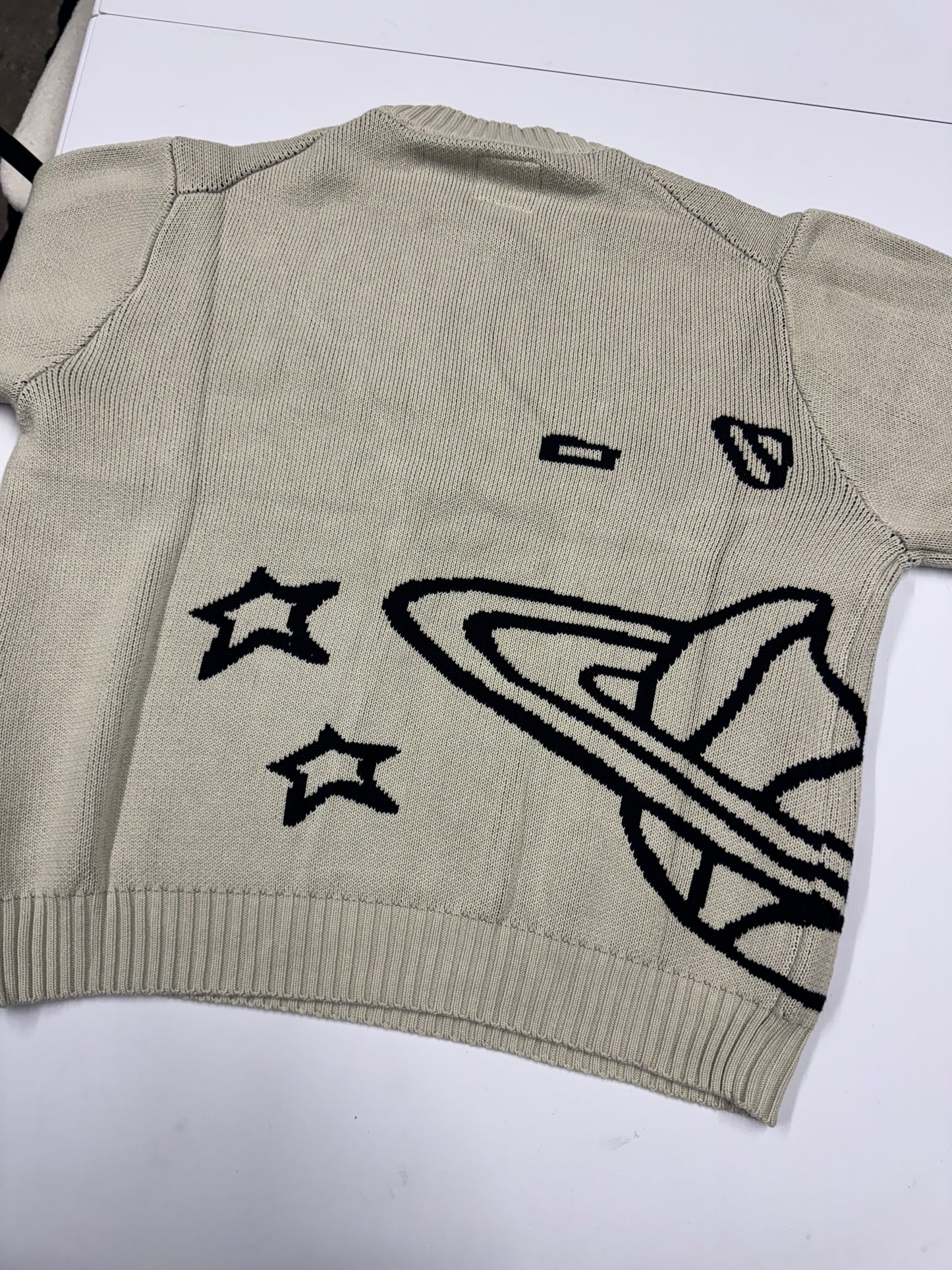 BPM ‘Bone White’ knit sweater