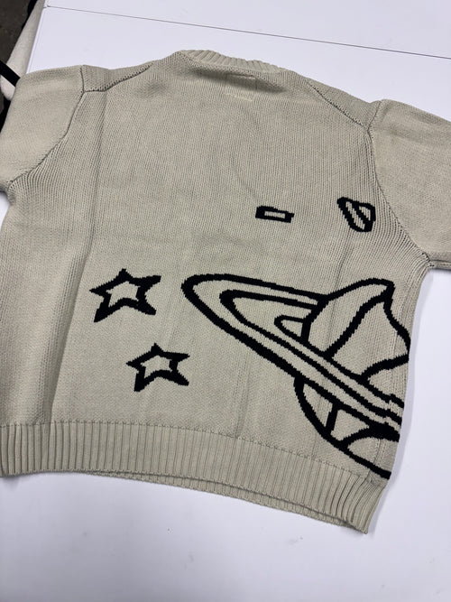 BPM ‘Bone White’ knit sweater