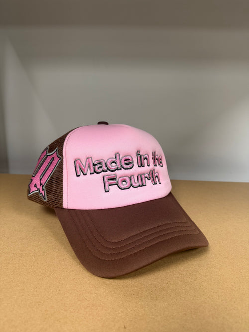 4Q Made in the Fourth ‘Strawberry Mocha’ Trucker Cap