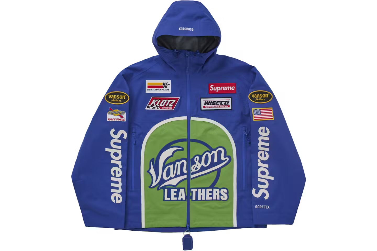 Sup x Vansons shell jacket ‘Royal Blue’
