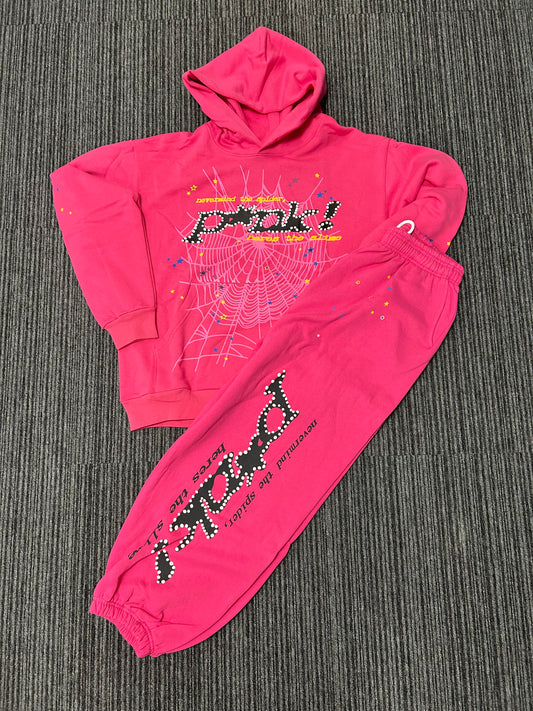 SP5DER tracksuit (Pink)