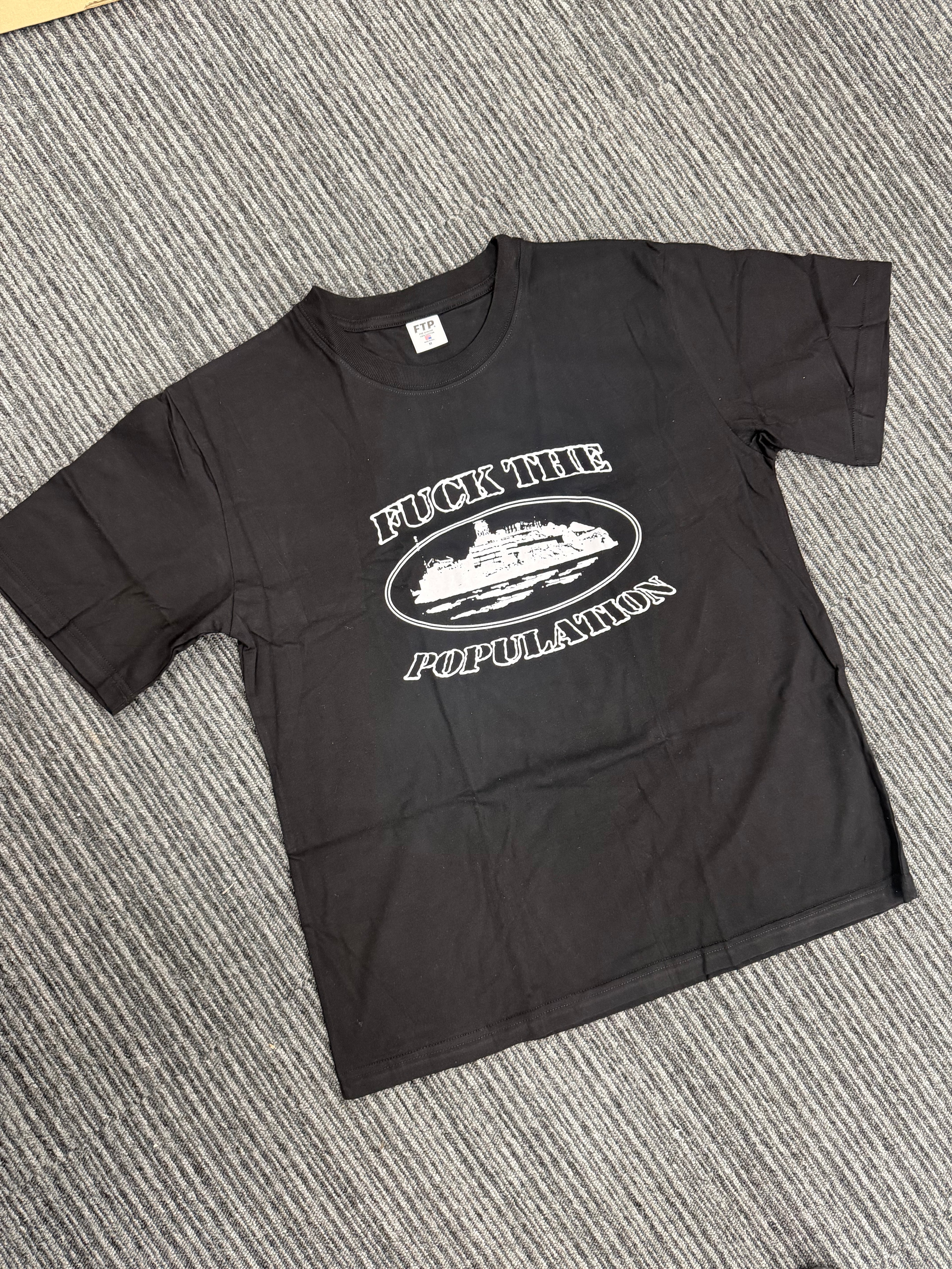 CRTZ X FTP Alcatraz black/white tee