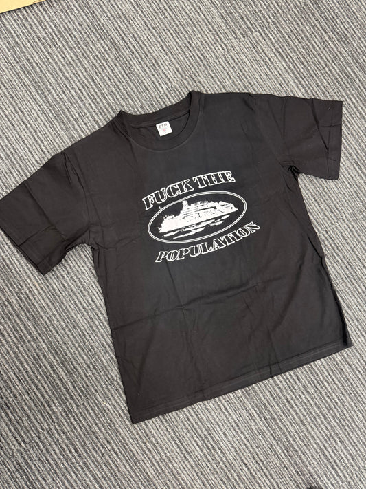 CRTZ X FTP Alcatraz black/white tee