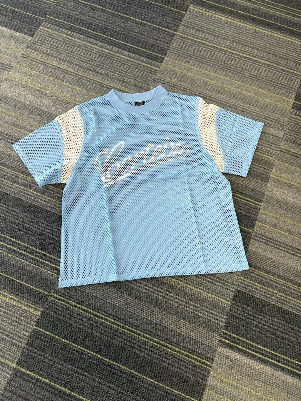CRTZ mesh panel jersey baby blue