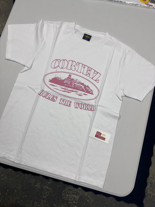 CRTZ Alcatraz White/Pink tee