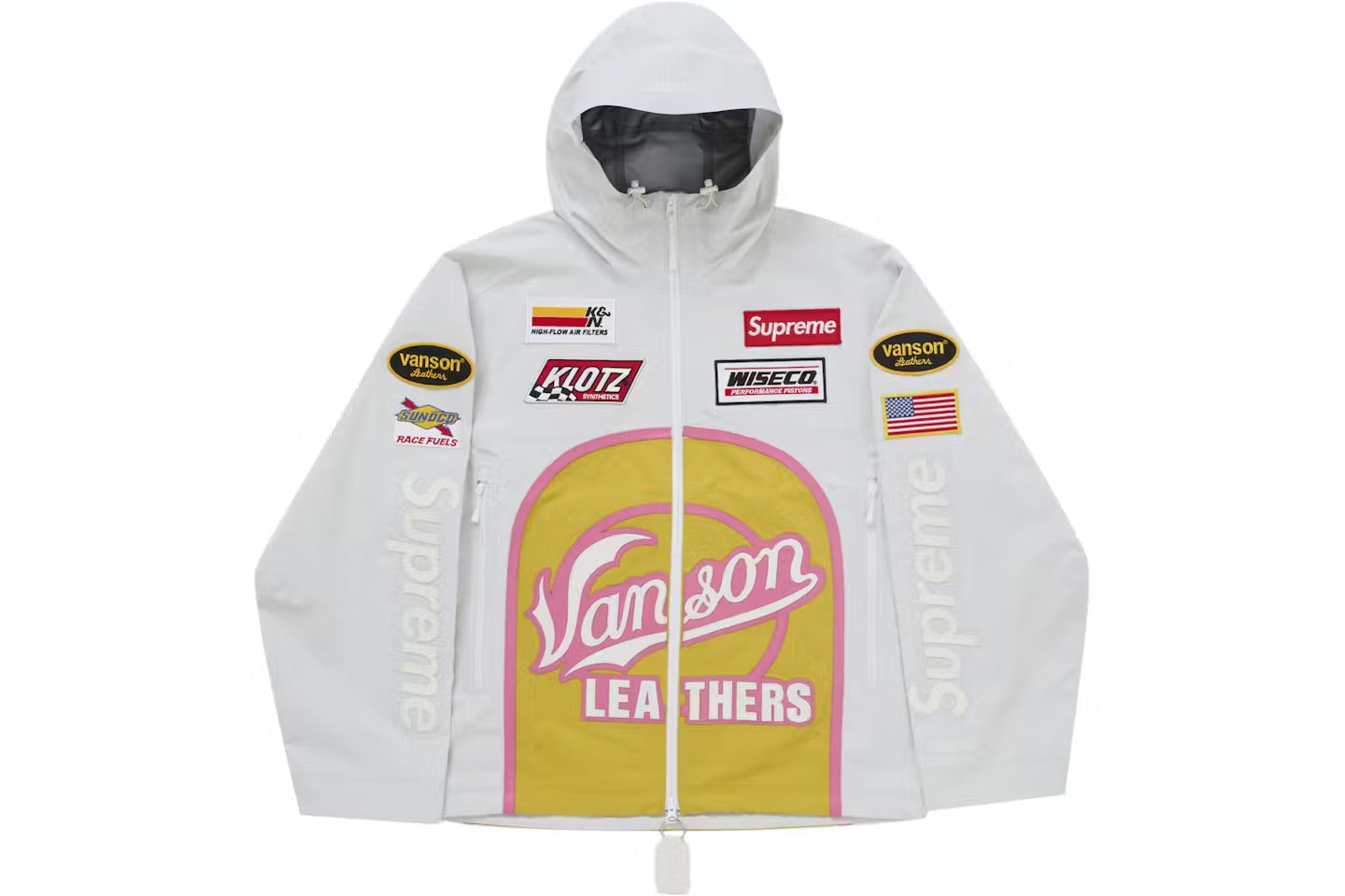Sup x Vansons shell jacket ‘White’