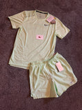 Nike miler short set - volt green