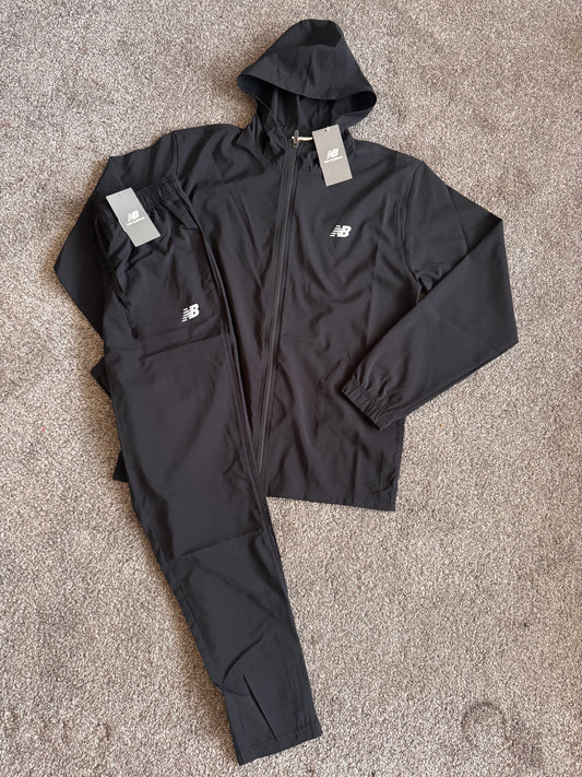 NB black hooded tracksuit