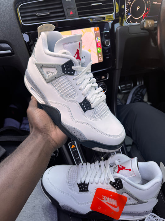 Jordan 4 white cement