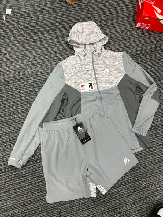 Montirex grey jacket/short set