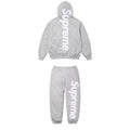 Sup appliqué tracksuit grey