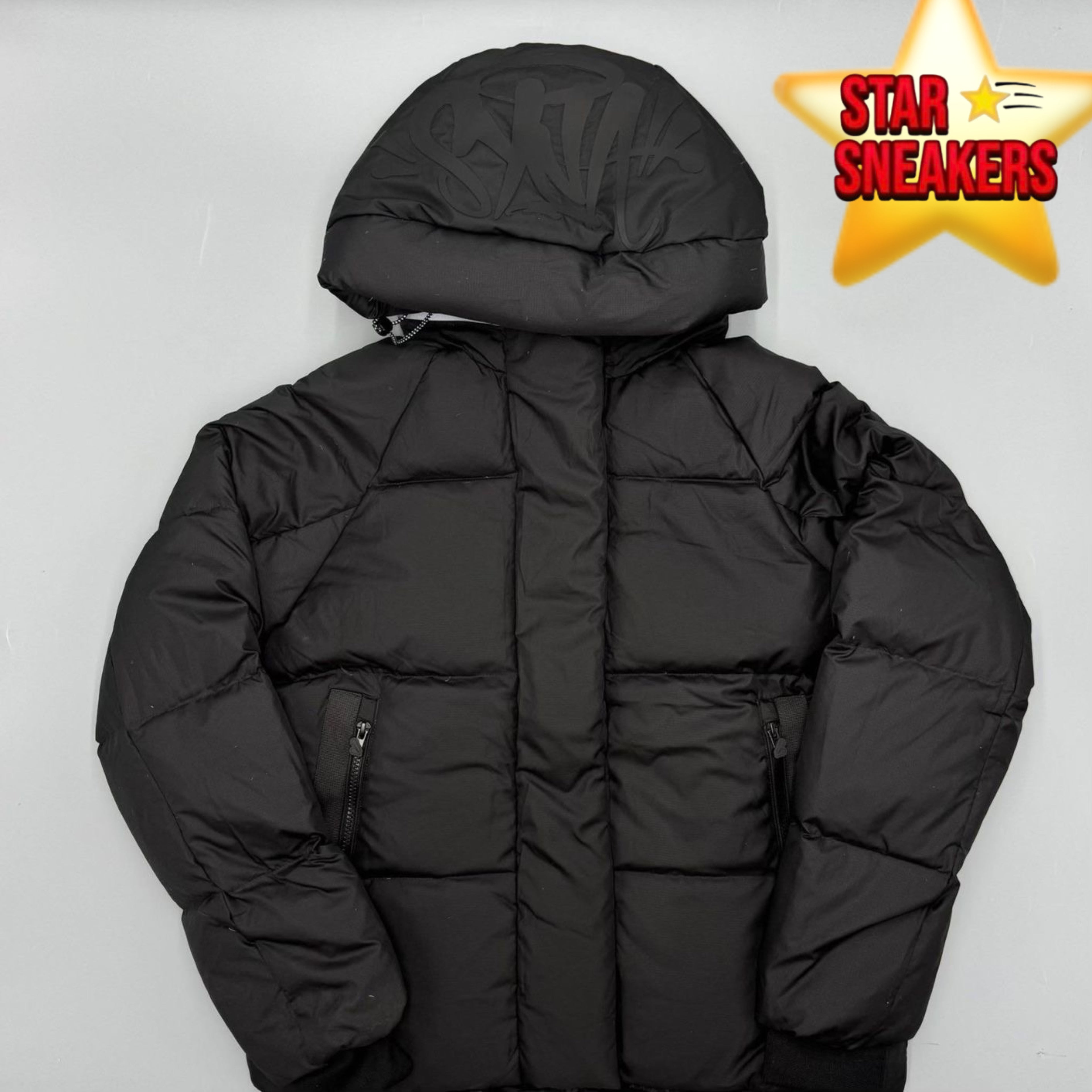Syna world logo puffer jacket black